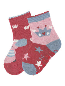 Sterntaler Детски чорапи със силиконови бутончета за момиче - 2 чифта