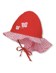 Sterntaler Детска лятна шапка - червена с UV 30+ защита