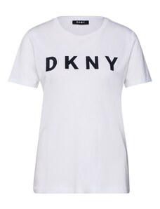 DKNY Тениска 'FOUNDATION' черно / бяло