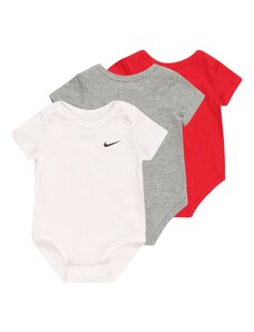 Nike Sportswear Бебешки гащеризони/боди сив меланж / червено / бяло