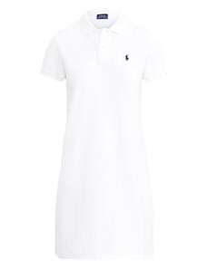POLO RALPH LAUREN Рокля Polo Lcy Drs-Short Sleeve-Casual Dress 211799490017 100 white/c7916