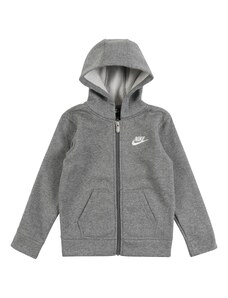 Nike Sportswear Суичъри с качулка 'Club' сив меланж / бяло