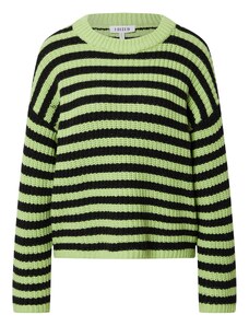 EDITED Пуловер 'Danco' зелено / черно