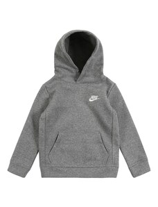 Nike Sportswear Суичър 'Club Fleece' сив меланж / бяло
