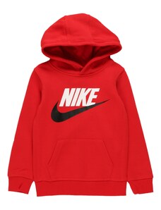 Nike Sportswear Суичър червено / черно / бяло