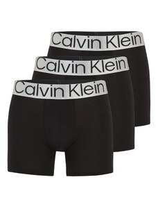 Calvin Klein Underwear Боксерки черно / сребърно