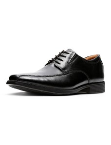 Елегантни мъжки кожени обувки Clarks Tilden Walk черни