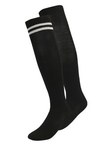 Urban Classics Чорапи над коляното сиво / черно