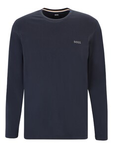 BOSS Orange Тениска 'Mix&Match LS-Shirt R' нейви синьо / сиво