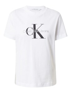 Calvin Klein Jeans Тениска светлосиво / черно / мръсно бяло