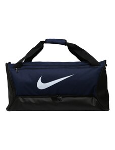 NIKE Спортна чанта 'Brasilia 9.5' нейви синьо / черно / бяло