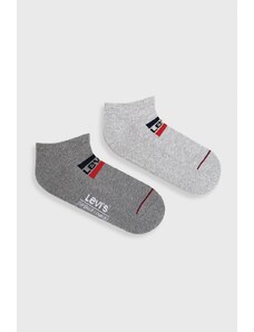 Чорапи Levi's мъжки в сиво