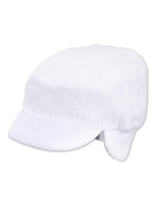Бяла детска лятна шапка с UV 50+ защита, Sterntaler