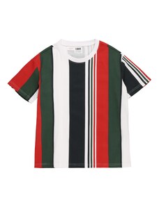 Urban Classics Тениска нейви синьо / тъмнозелено / червено / бяло