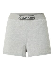 Calvin Klein Underwear Панталон пижама сив меланж / черно