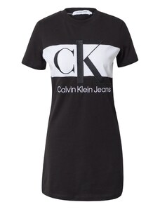 Calvin Klein Jeans Рокля черно / бяло