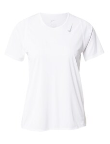 NIKE Функционална тениска 'Race' светлосиво / бяло