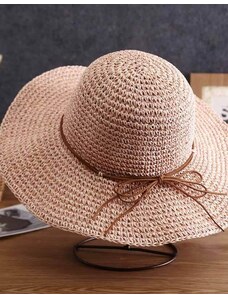 Creative Дамска шапка с периферия в розово - код H30