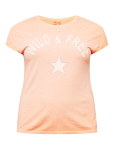 Key Largo Тениска 'Free' праскова / бяло