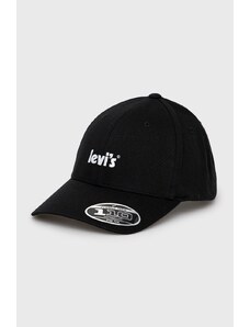 Шапка Levi's в черно с апликация