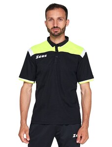 Мъжка Тениска ZEUS Polo Vesuvio Nero/Giallo Fluo