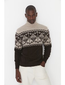 Мъжки пуловер Trendyol Jacquard