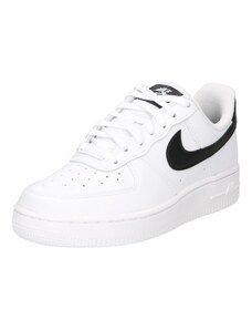 Nike Sportswear Ниски маратонки 'AIR FORCE 1 07' черно / бяло