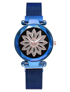 GENEVA CS1029 дамски часовник, модел Starry Sky, магнитна гривна, елегантен, син