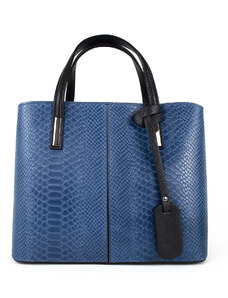 DELIS Merle GT1016 дамска чанта, естествена кожа, деним синьо