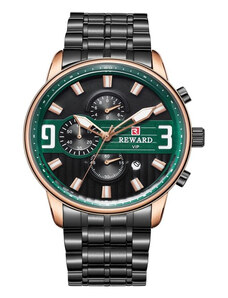 Мъжки часовник Reward CS1243, неръждаема стомана, черен