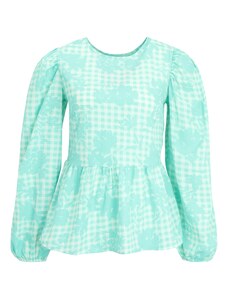 Dorothy Perkins Tall Блуза нефритено зелено / бяло