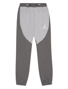 Jordan Спортен панталон сиво / тъмносиво / неоново зелено / бяло