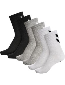 Hummel Спортни чорапи 'CHEVRON' сив меланж / черно / бяло