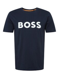 BOSS Тениска 'Thinking 1' нейви синьо / бяло