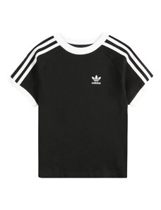 ADIDAS ORIGINALS Тениска 'Adicolor 3-Stripes' черно / бяло