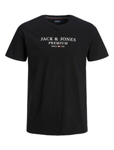 JACK & JONES Тениска 'Archie' черно / бяло