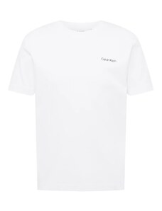 Calvin Klein Тениска черно / мръсно бяло