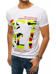 DStreet White men's T-shirt RX4410 with print