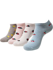 Urban Classics Дамски чорапи тип терлици пастелно синьо / сиво / пастелно розово / червено / бяло