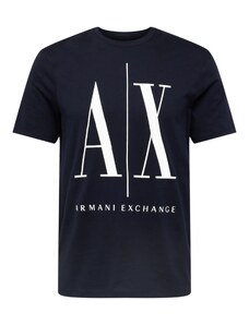 ARMANI EXCHANGE Тениска '8NZTPA' нощно синьо / бяло