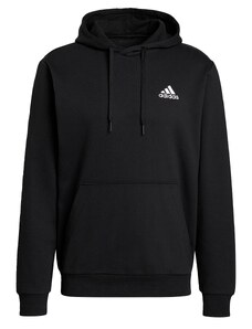 ADIDAS SPORTSWEAR Спортен блузон 'Essentials Fleece' черно / бяло
