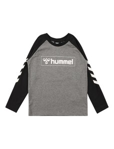 Hummel Тениска сив меланж / черно / бяло
