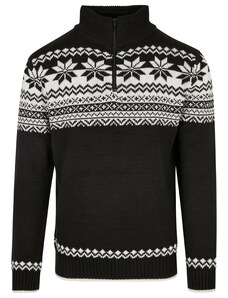 Brandit Пуловер черно / бяло