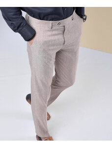 AVIV Мъжки структурен панталон цвят бордо