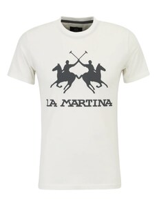 La Martina Тениска черно / бяло