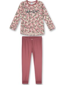 SANETTA Комплект пижама кремаво / зелено / магента / пепел от рози