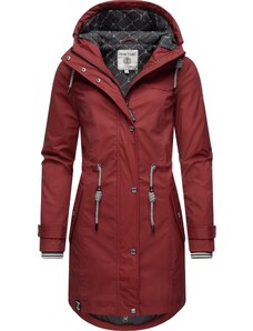 Peak Time Функционално палто карминено червено / черно / бяло