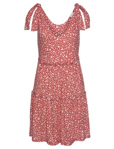 BEACH TIME Лятна рокля червено / бяло