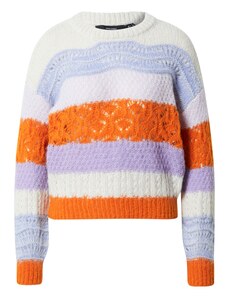 VERO MODA Пуловер 'New Boho' синьо / лилав / оранжево / бяло