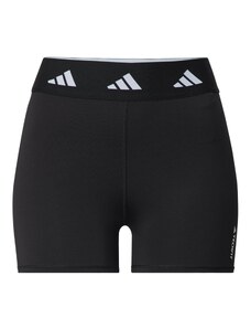 ADIDAS PERFORMANCE Спортен панталон 'Techfit' черно / бяло